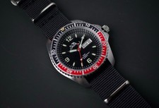 Mens Shark 200m dive  watch fixed bezel,day & date. New battery recently strap 