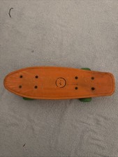 Bright Orange Penny Style Skate Board Green Wheels Great Little Street Board