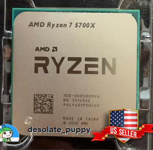 Amd ryzen 5700x 8 core - 7,