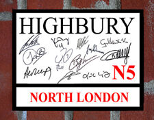 Arsenal  Invincibles Signed Highbury Metal Street Sign Henry Bergkamp wenger ect