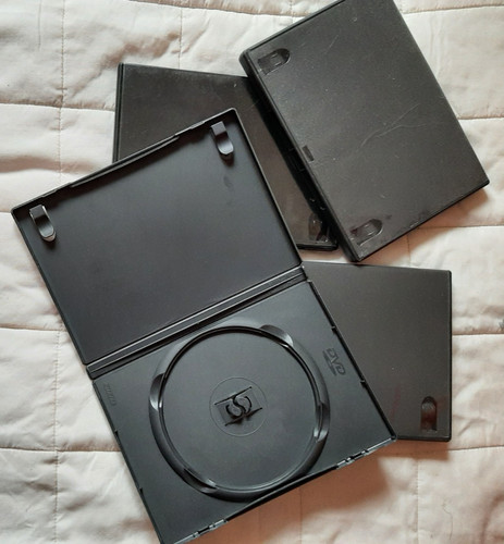 Empty dvd boxes black - empty,