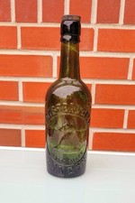 Stunning Antique Whitbread & Co whiskey bottle with original stopper