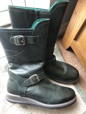 Moshulu Nightjar Mid Length Leather Boots Pine Green Size 9/43 New