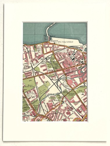 Vintage 1955 edinburgh map - vintage,