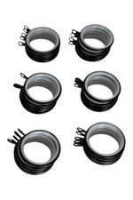 Black Curtain Hooks Metal Rings Dunelm 17 Set Circular Hoops Home Decor