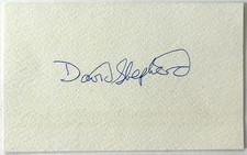 David shepherd autograph - david,