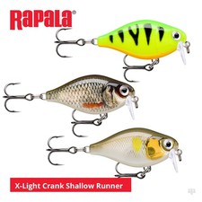 Rapala X-Light Crank Shallow Runner Lures - Perch Chub Pike Sea Trout Fishing