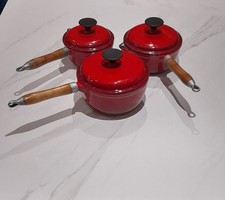 Set Of 3 Heavy cast Iron Pans Made By Cooks Great Quality