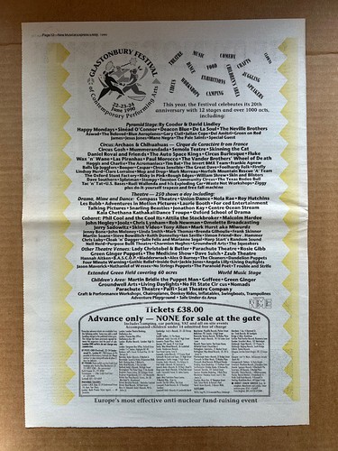 Glastonbury 1990 happy - glastonbury,