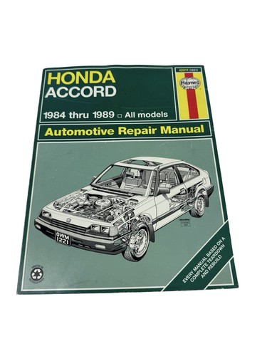 Haynes honda accord repair - haynes,