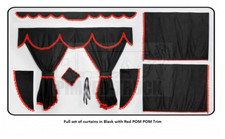 Truck curtains in BLACK