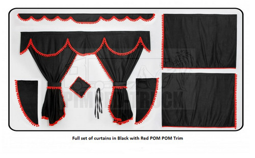 Truck curtains black - curtains,
