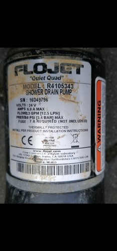 Flojet shower drain - flojet,