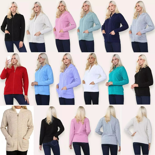 Womens zip cardigan ladies - womens,
