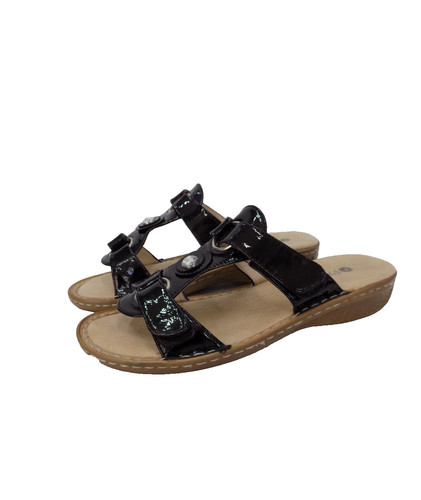 Pavers sandals black flat - pavers,
