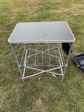 Kampa Major Folding Camp Table Storage Shelf & Carry Bag