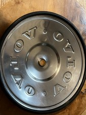 RARE Chrome VOLVO hub cap,rubber edged,35-50 years old,exc. cond, 20cm,see pics