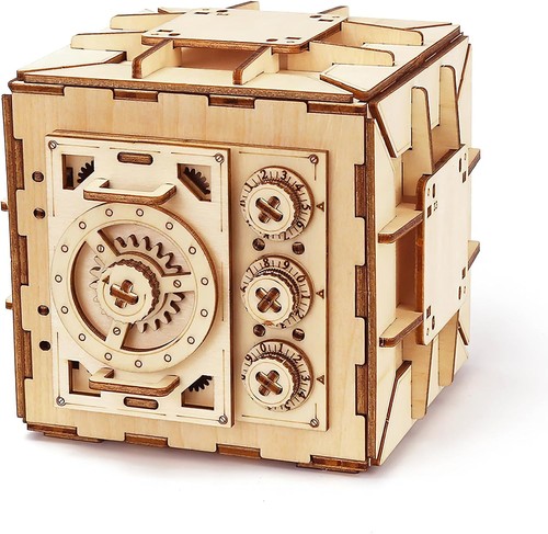 Wooden puzzle box brain - wooden,