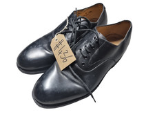 Genuine British Army Black Leather Officers Parade Service Shoes 7M UK #436