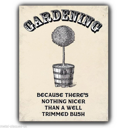 Sign metal plaque - plaque, gardening