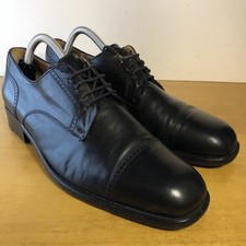 Stemar made in Italy formal black leather shoes - UK Size 7.5 - good condition