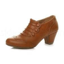 Womens ladies mid cuban heel