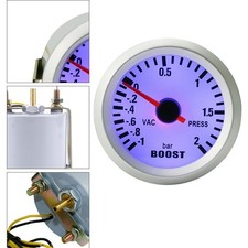 Digital Turbo Gauge 52mm for 12V Cars with Comprehensive Monitoring Features