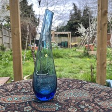Ikea blue teardrop hand blown - blue,