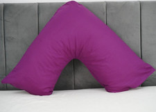 2x V Pillowcases Polycotton Covers Neck Back Nursing Pregnancy Maternity Support