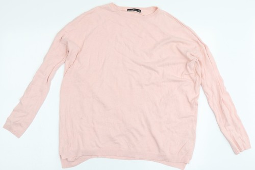 Zara knit womens pink round - knit,