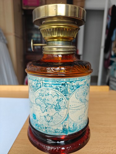 Vintage amber glass - amber, lamp