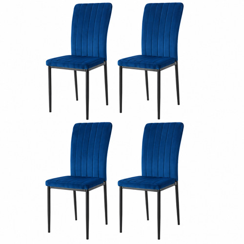 Set velvet dining chairs - set,