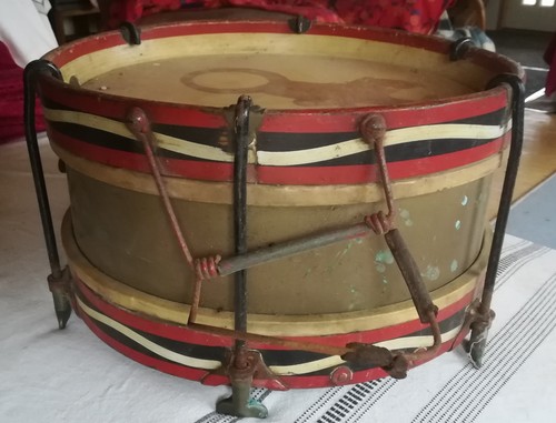 Two antique brass military