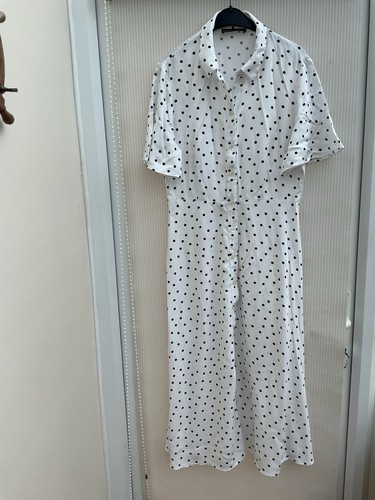 White buttonthro dress - white,