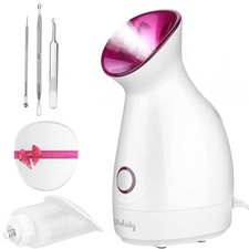 Facial Steamer, Wolady Nano Ionic Face Steamer Pores Light Hot Mist RRP £31