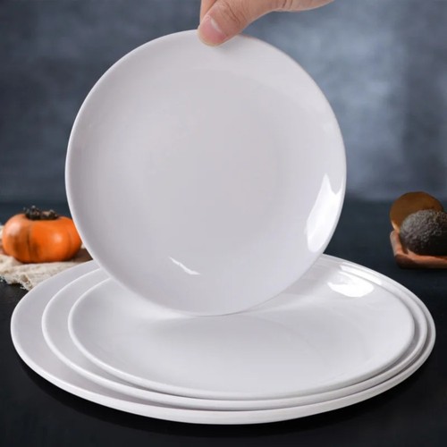 1pc melamine white dish - 1pc,