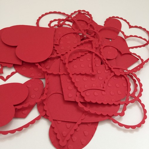 Wedding die cut red heart - wedding,