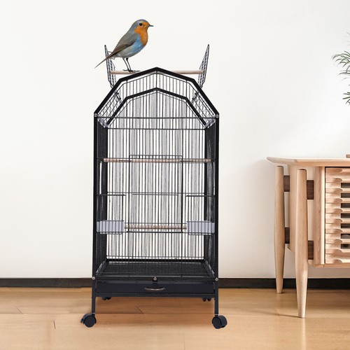 Parakeet bird cage with stand - parakeet,