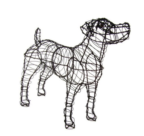 Jack russell dog topiary frame - jack,