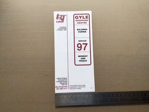 Lrt lothian buses route - lothian,