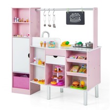 COSTWAY 2-in-1 Kids Kitchen &