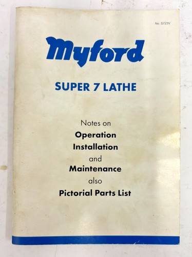 Used myford super - used, 7