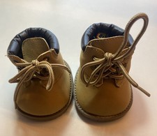 Build A Bear Lace Up Desert Camo Beige Hiking Work Boots Shoes Camel Boys Girls