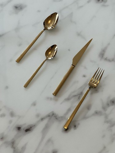 Gold piece cutlery set - set, –