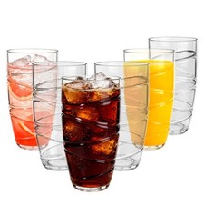 Vinsani Clear Plastic Tumblers