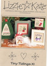 LIZZIE KATE "TINY TIDINGS XI" CROSS STITCH CHART - #126 (2006)