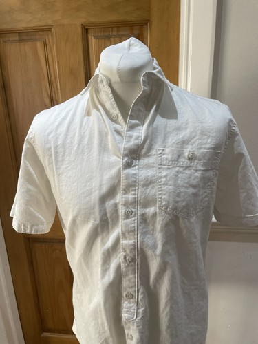 White linen cotton shirt - white,
