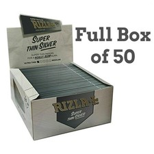 Full Box of 50 Silver Rizla