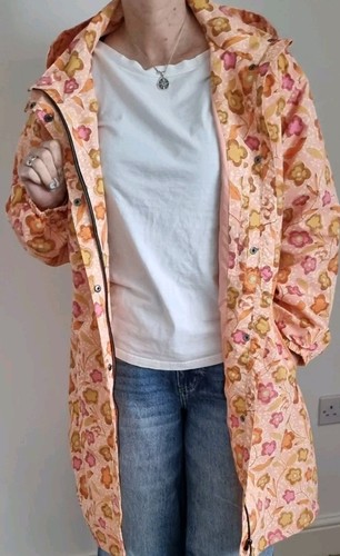 Orange peach floral rain - floral,