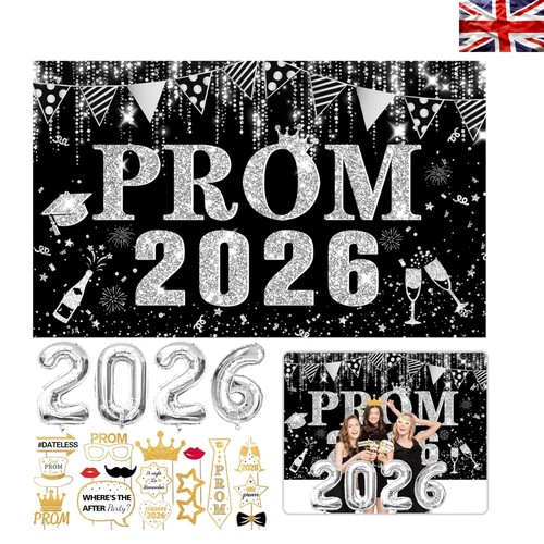 Pcs prom banner 2026 silver - 2026,